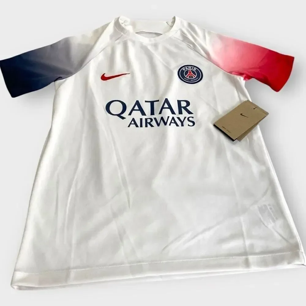 Nike Paris Saint G Academy Pro Away Soccer Jersey FD0639-101 Kids size Large New
